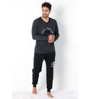 DoReMi Erkek Homewear Pijama Takımı (Antrasit Melanj)