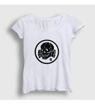 Presmono Kadın Beyaz Logo V2 Müzik Death In June T-Shirt 503638tt (Beyaz)