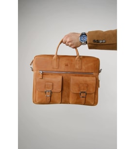 Loreen 2230 %100 Hakiki Deri Laptop Çantası (Camel)