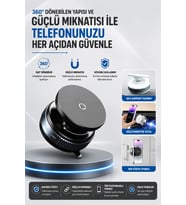 Sarsıntısız Güçlü Mıknatıslı 360° Döner Araç Telefon Tutucu