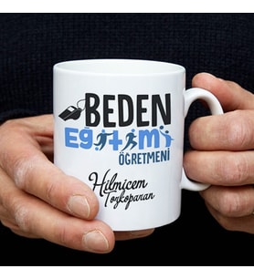 Beden Öğretmenine Hediye Kupa Bardak