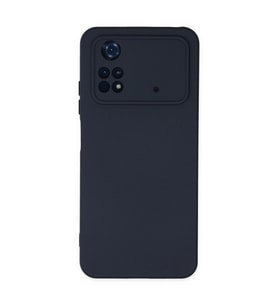 Xiaomi Poco M4 Pro 4g Kılıf Nano İçi Kadife Silikon - Lacivert
