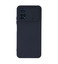 Xiaomi Poco M4 Pro 4g Kılıf Nano İçi Kadife Silikon - Lacivert