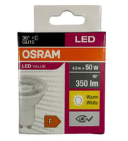 Osram Par16 4.5W (50W) 2700K (Sarı Işık) GU10 Duylu Led Spot