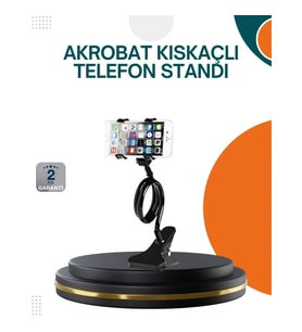 Mey İthalat® Eller Serbest Kullanım Sağlayan Masaüstü Telefon Tutucu