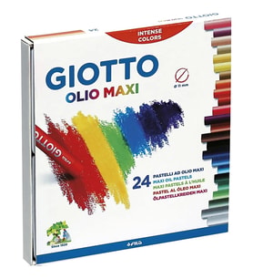 GIOTTO OLIO MAXI YAĞLI PASTEL BOYA (SİLİNDİR) 24'LÜ