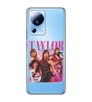 Xiaomi Mi 13 Lite Uyumlu Taylor Swift Desenli Şeffaf Telefon Kılıfı