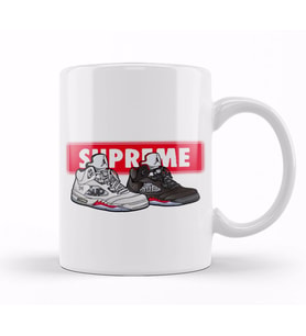 Jordan 4 Retro Fire Red Kupa Bardak Porselen