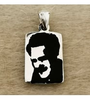 Nazım Hikmet 925 Ayar  Gümüş Erkek Kolye