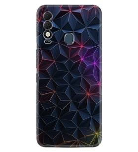 Tecno Spark 8T Kılıf Silikon Desen Özel Seri Renkli Prizmalar 1783