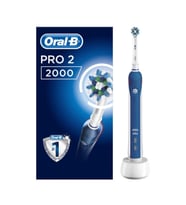 Oral-B Pro 2000 Şarj Edilebilir Diş Fırçası Cross Action (Krem)