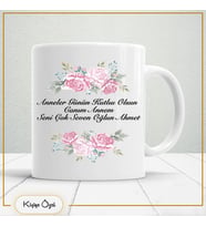 Kişiye özel Annelere Özel Hediye Çay Kahve Kupa Bardak-anne11