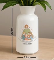 BK Gift Kişiye Özel Öğretmenler Günü Tasarımlı Seramik Vazo-4, Ev Hediyesi, Öğretmene Hediye