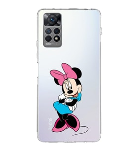 Xiaomi Redmi Note 11s Uyumlu Kapak Minnie Mouse Tasarımlı  Şeffaf Kılıf