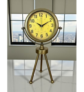 River World Masa Saati 3 Ayaklı Metal Retro Antique