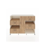 Kronos Dolap 10 Raflı 9 Kapaklı 220x59x163 Aytaşı-Çam