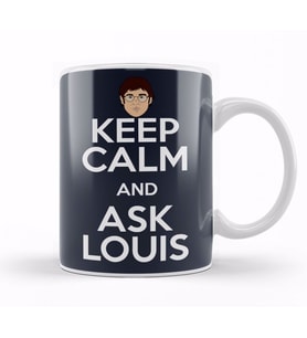 Keep Calm And Ask Louis Theroux Kupa Bardak Porselen