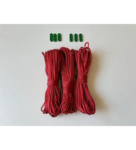 20 Metre x 3 Adet-Gergi Aparatlı İp (Kırmızı)
