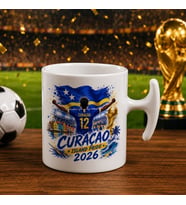 BK Gift Curaçao Taraftar Temalı 2026 Dünya Kupası Tasarımlı Hammer Kupa Bardak