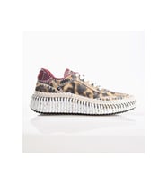 EK Ms Baccio 6013 Kadın Hakiki Deri Casual Ayakkabı (Leopar)