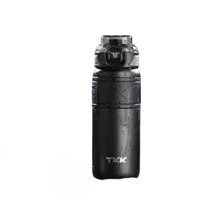 Vagonlife Tkk T2025 900ml Süzgeçli Pipetli Siyah Çelik Matara
