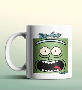 Kişiye Özel Rick and Morty 2 Beyaz Renk Kupa (Beyaz)