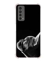 PrintiFy Huawei P Smart 2021 Uyumlu Köpek 1 Baskılı Şeffaf Köşe Korumalı Antişok Kılıf