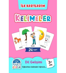 Kelimeler - İlk Kartlarım / Kolektif / Martı Çocuk Yayınları / 9786050322477