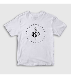 Presmono Unisex Çocuk Beyaz Logo Wardruna T-Shirt 476597tt (Beyaz)