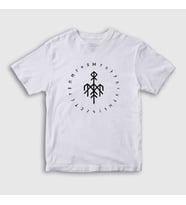 Presmono Unisex Çocuk Beyaz Logo Wardruna T-Shirt 476597tt (Beyaz)