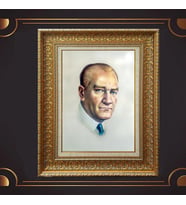 ÖZEL SERİ ALTIN VARAKLI ATATÜRK TABLO S995