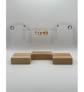 Arnes Jewelry Çelik Zirkon Taşlı Halka 4 Çift Set Küpe