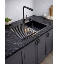 Eviye 60*45 304 Paslanmaz Ve Tuşlu Arıtmalı Spiralli Eviye Bataryası (Füme)