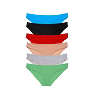 6 adet Süper Eko Set Likralı Kadın Slip Külot