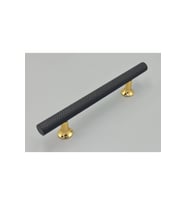 Mobilya Dolap Kulpu Mutfak Çekmece Kulpu Çizgili Dal Siyah Gold 128 mm (Mat Siyah)