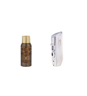 Cohiba Gümüş Üç Torch Çakmak ve Bodega Premium Gazli Bütan Gaz 100ml Seti - CHBBDG100_3