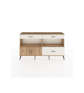 Arges Konsol 2 Raflı 3 Çekmeceli 2 Kapaklı 176x30x99 Çam-Çam/Aytaşı