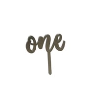 One Yazılı Aynalı Pleksi Gümüş