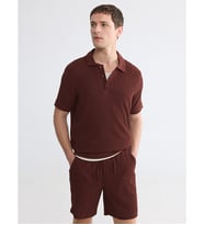 LC WAIKIKI Bordo Polo Yaka Erkek Tişört