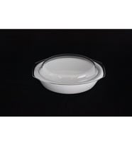 POMAX 2,5 litre 32,5 cm PORSELEN FIRIN KABI OVAL ÇEKOSLOVAKYA'DAN İTHAL EDİLMİŞTİR