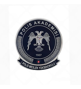 POLİS AKADEMİSİ OKUL Arması 3d Plastik,  Yeni Tip, Cırtlı, 1. Kalite (Çok Renkli)