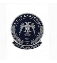 POLİS AKADEMİSİ OKUL Arması 3d Plastik,  Yeni Tip, Cırtlı, 1. Kalite (Çok Renkli)