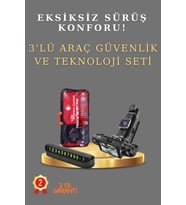 Premium 3'lü Araç Teknoloji Paketi: Sürüş Kayıt Cihazı + Park Yardım Sistemi + Akıllı Güvenlik Seti