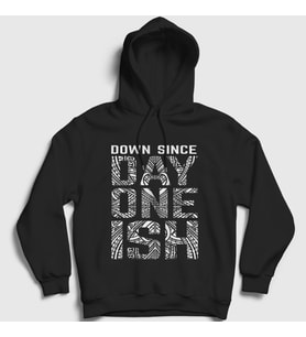 Presmono Unisex Siyah Day One Ish Wwe Güreş The Usos Kapüşonlu Sweatshirt 525533tt