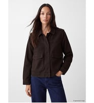 LCWAIKIKI Classic Kahverengi Gabardin Kadın Gömlek Ceket