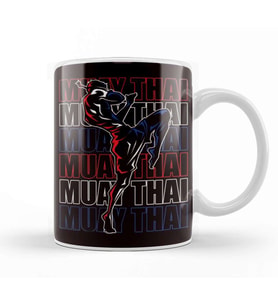 Fighter Muay Thai Sports Martial Arts MMA Thailand Boxing Kupa Bardak Porselen