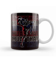 Fighter Muay Thai Sports Martial Arts MMA Thailand Boxing Kupa Bardak Porselen