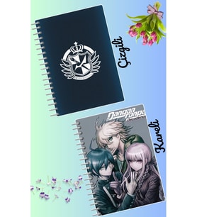 Danganronpa defter seti 2 adet A4 boyutu 21*30 çizgili + kareli 60 syf