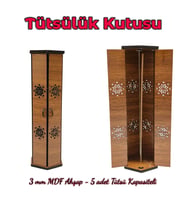 3 mm MDF Ahşap Tütsülük Kutusu - Özel Tasarım