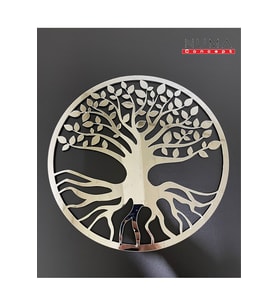 Numa Concept Yaşam Ağacı Aynalı Gümüş Pleksi 40x40